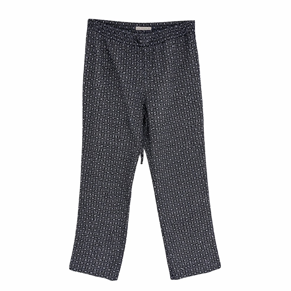 Talbots Floral High Rise Elastic Waist Drawstring Casual Pants